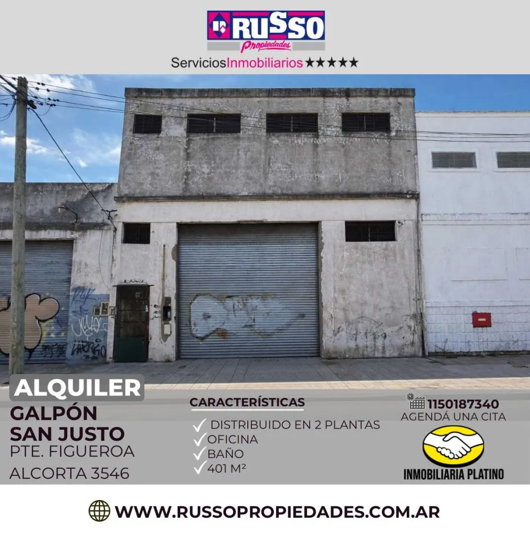 Galpon en ALCORTA, FIGUERO 3500