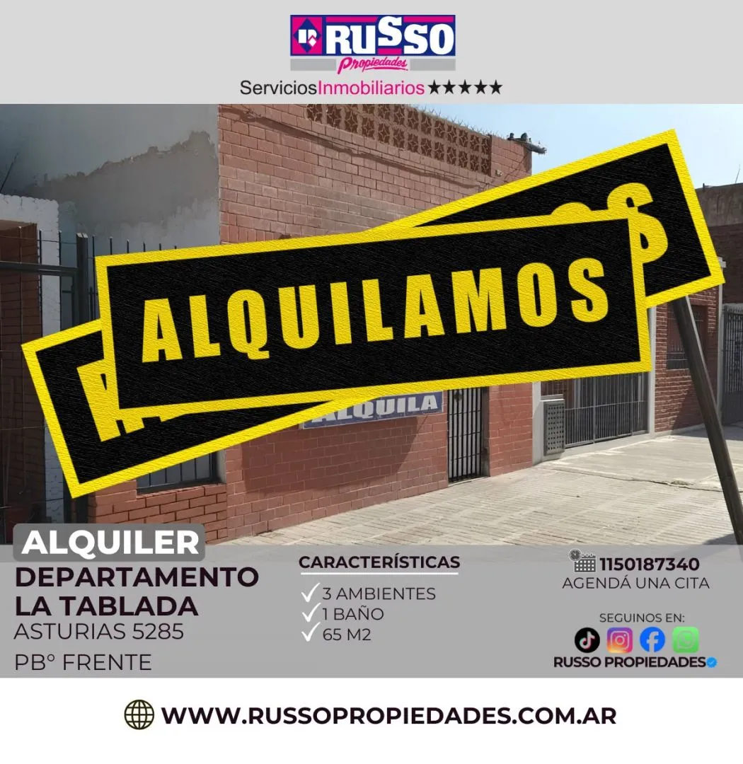 Departamento en ASTURIAS 5200