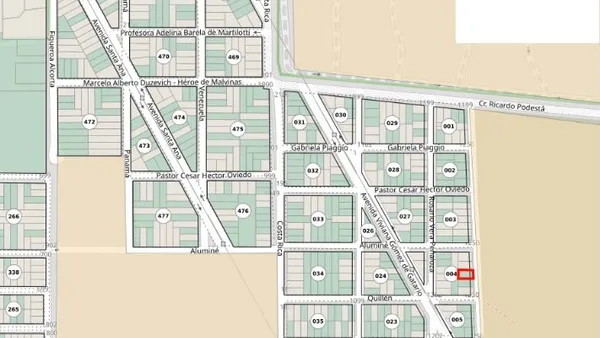 Lote en Calle Pública
