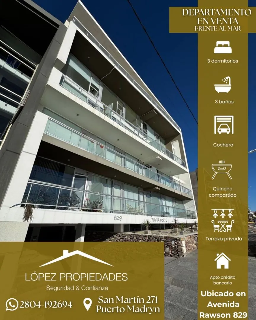 Departamento en Av Rawson 800