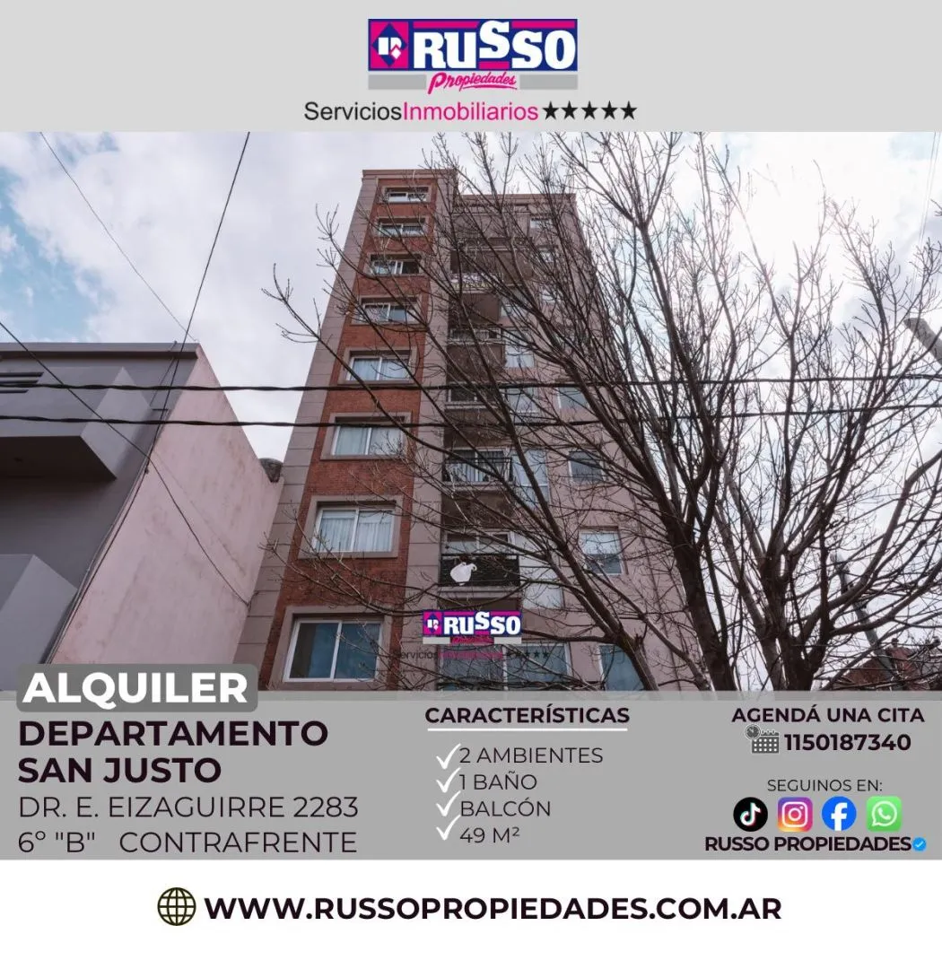 Departamento en EIZAGUIRRE, DR. 2200