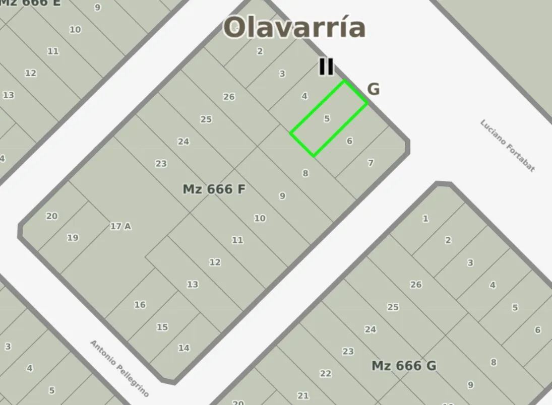 Lote en Au. Fortabat