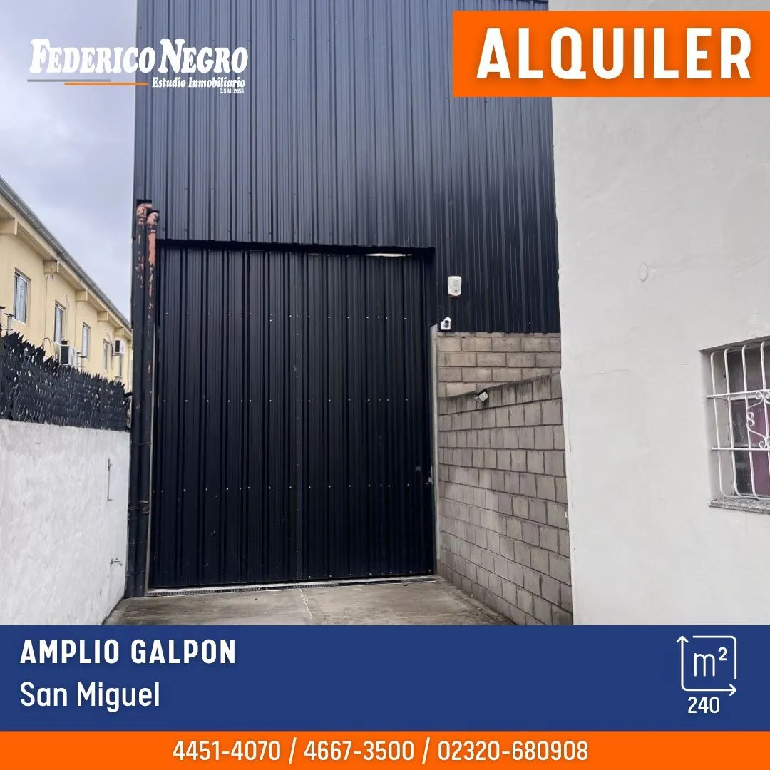 Galpon en Int. Irigoin 1500