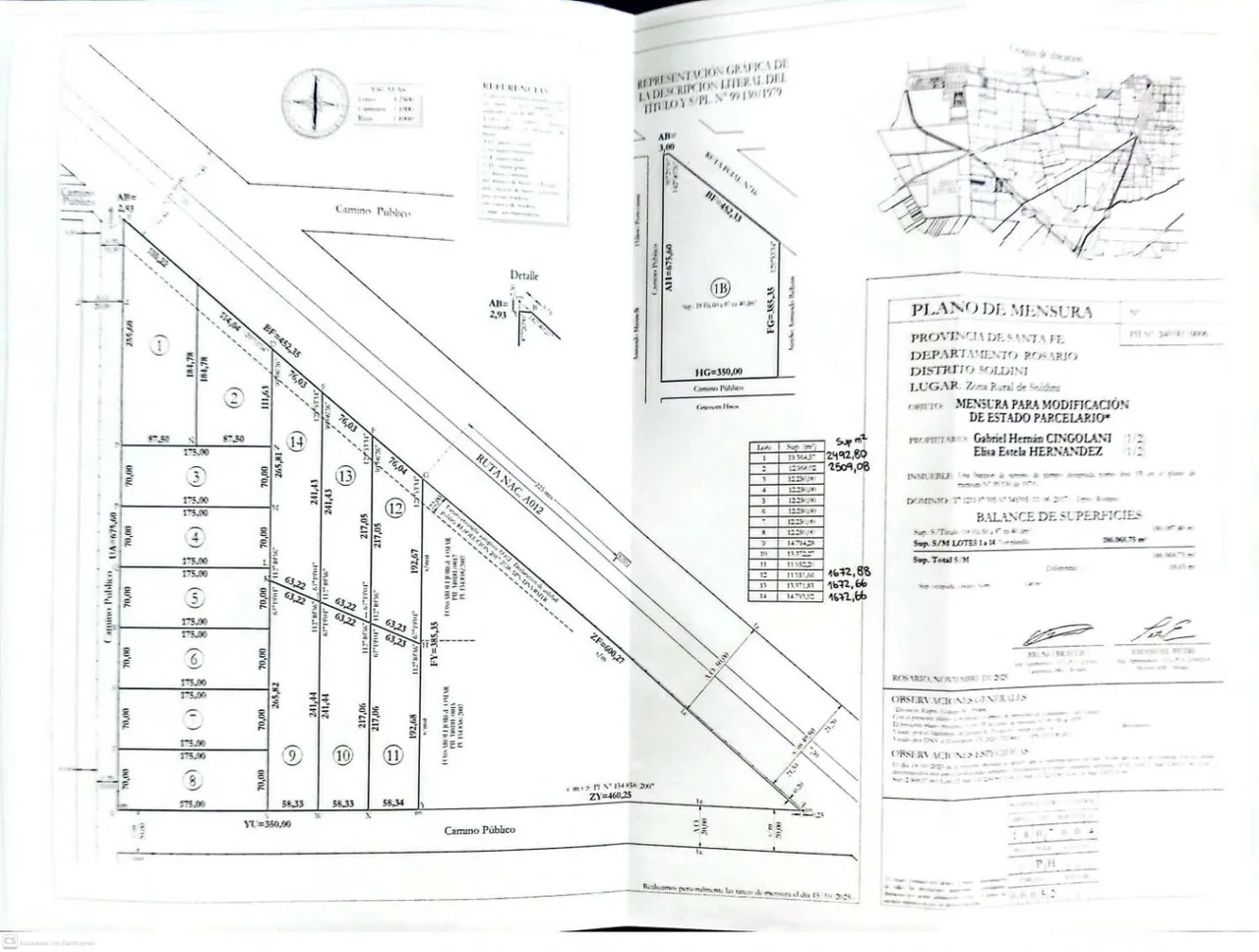 Lote en Ruta A012