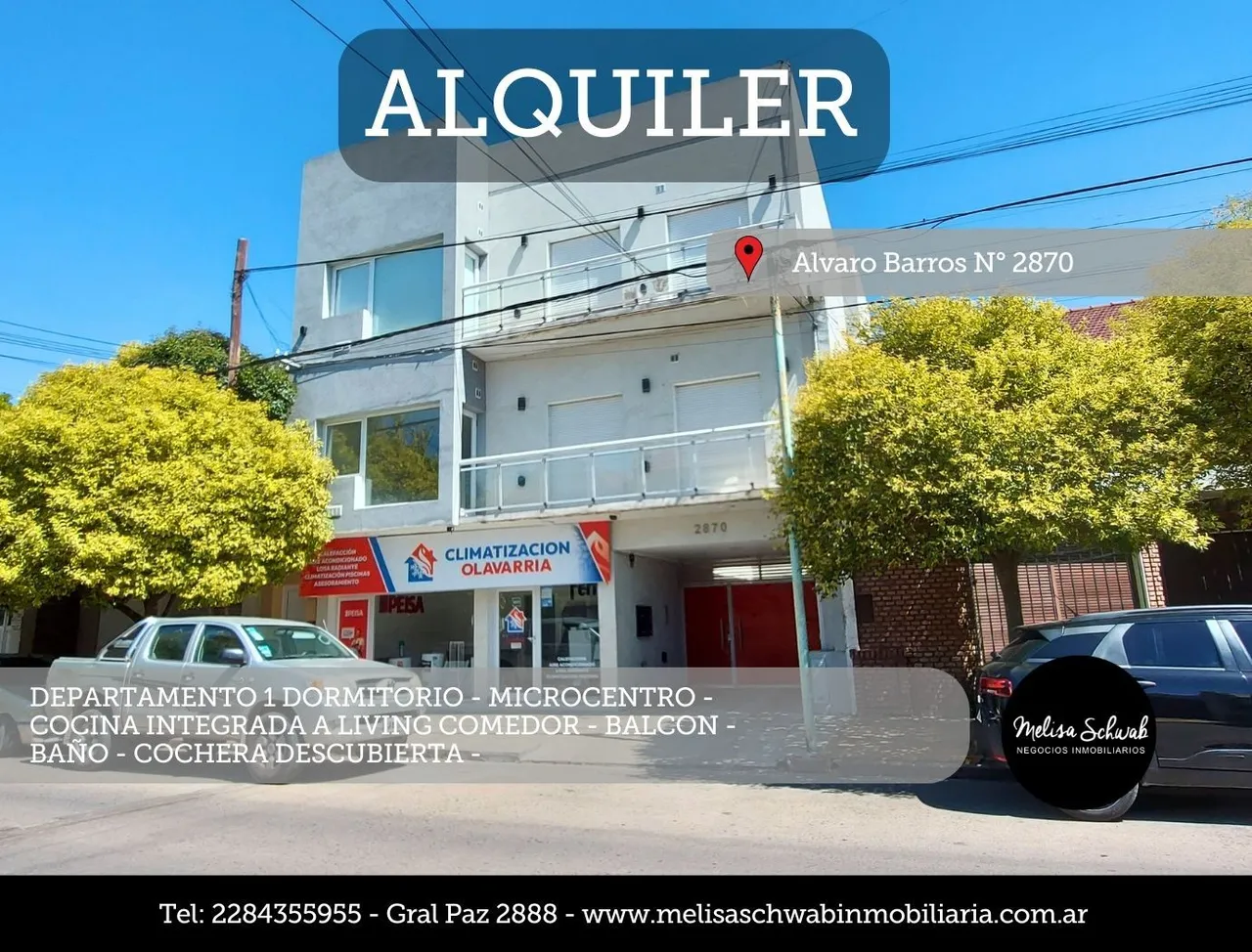 Departamento en Alvaro Barros 2800