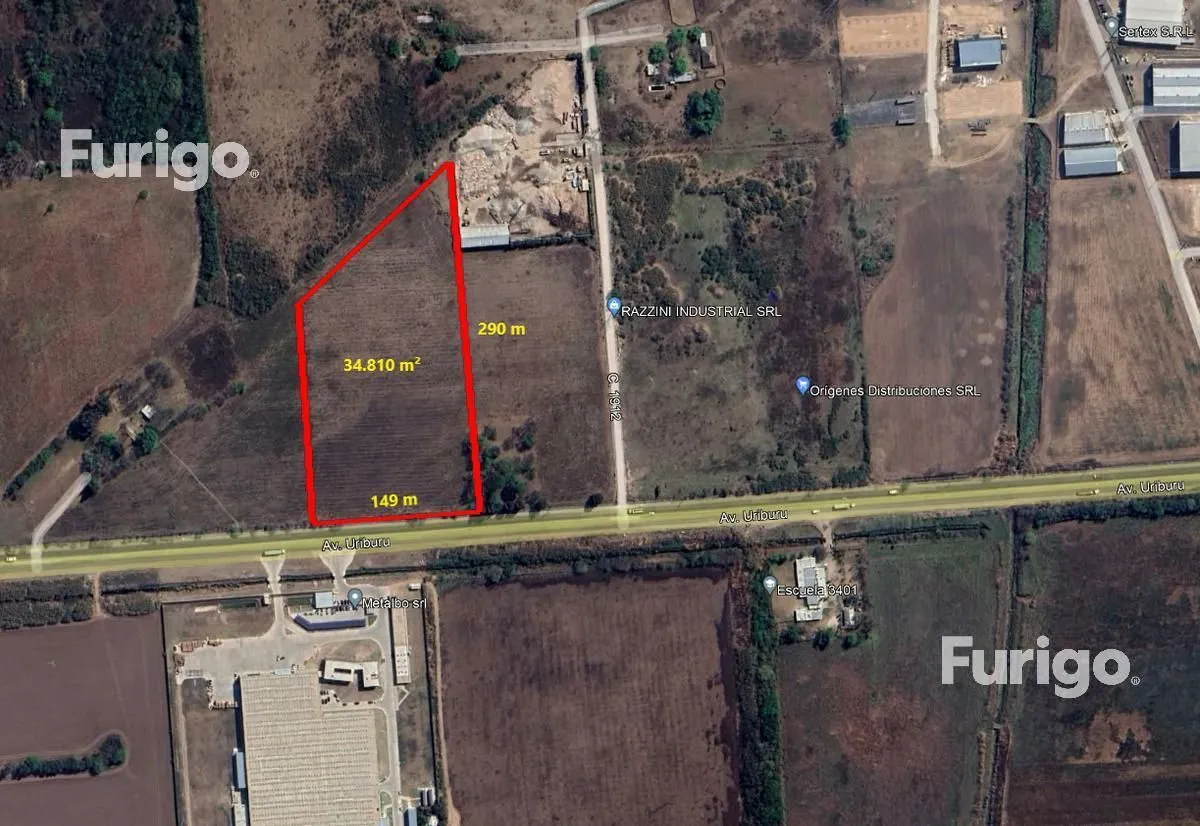 Lote en Sobre Av. Uribur