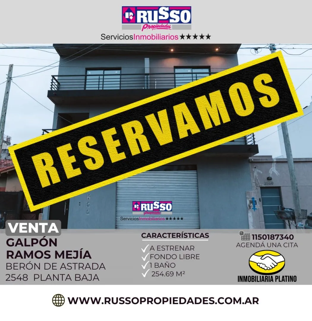 Galpon en BERON DE ASTRADA 2500