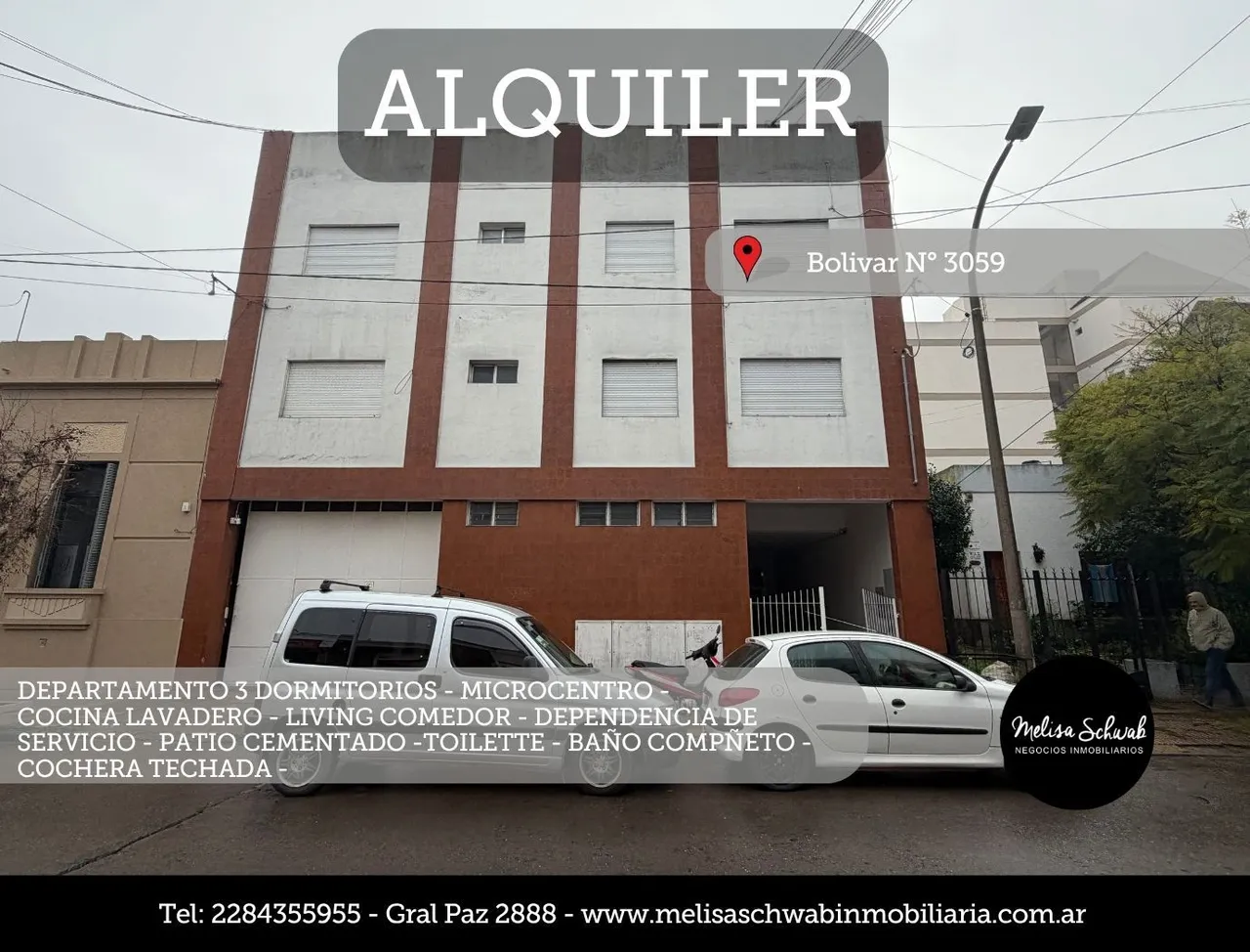 Departamento en Bolivar 3000