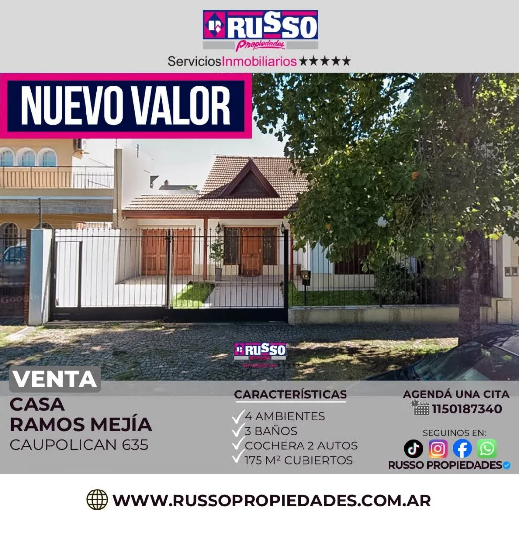 Casa en CAUPOLICAN 600