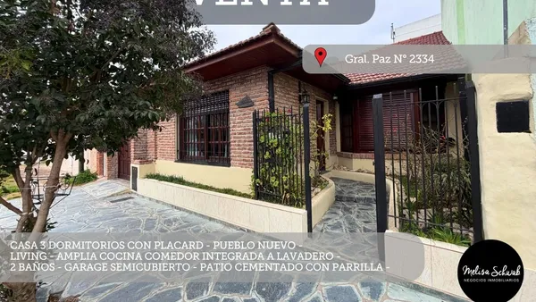 Casa en Gral. Paz 2300