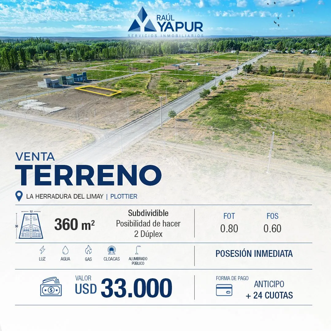 Lote en Ruta 22 km 1230