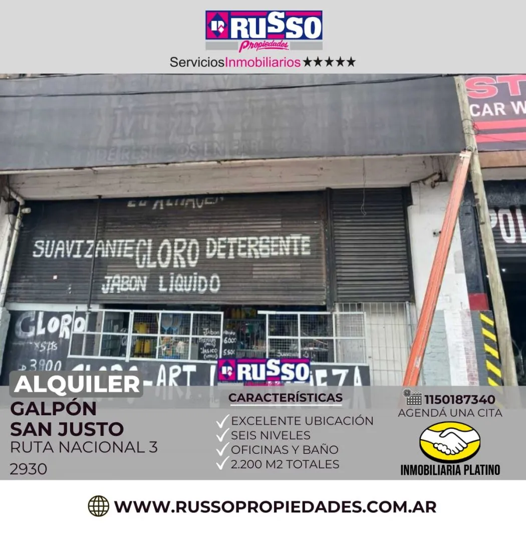 Galpon en RUTA NACIONAL 3 2900