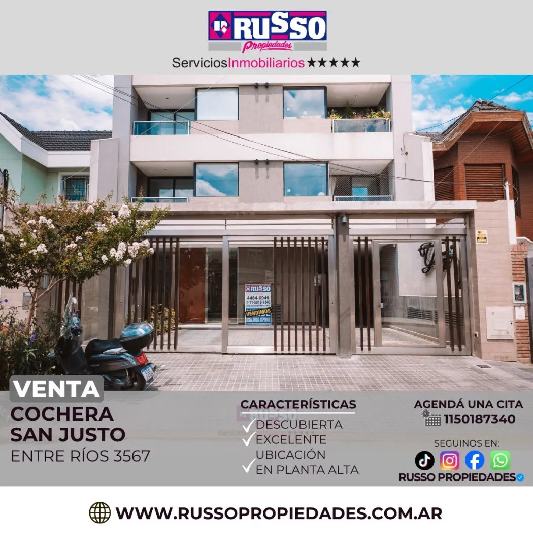 Cochera en ENTRE RIOS 3500