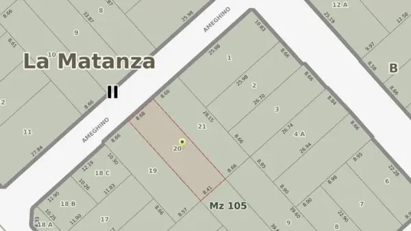 Lote en Ameghino, Floren 600