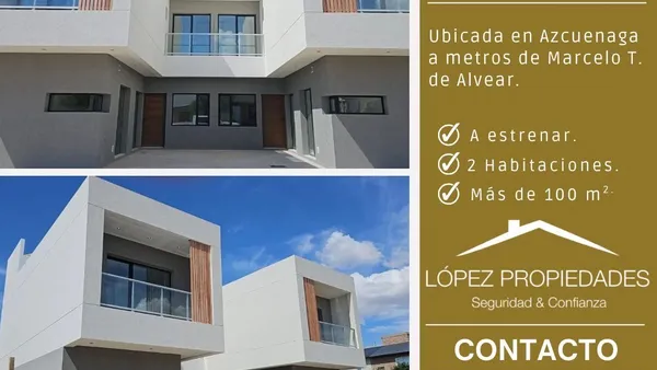 Departamento en Azcuenaga y Alve