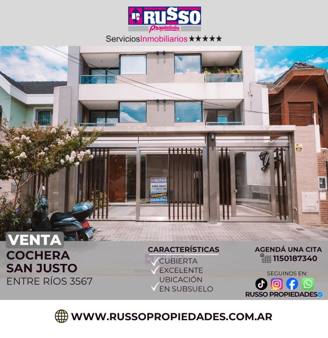 Cochera en ENTRE RIOS 3500