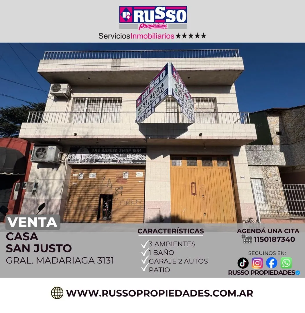 Casa en MADARIAGA, GRAL. 3100
