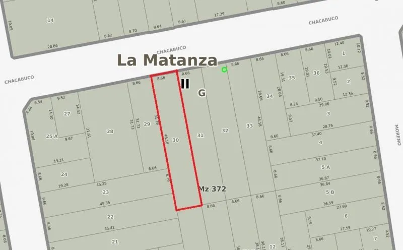 Lote en CHACABUCO 100