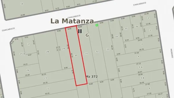 Lote en CHACABUCO 100