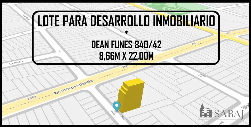 Lote en Dean Funes 800