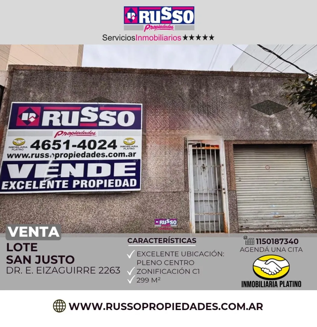 Lote en EIZAGUIRRE, DR. 2200