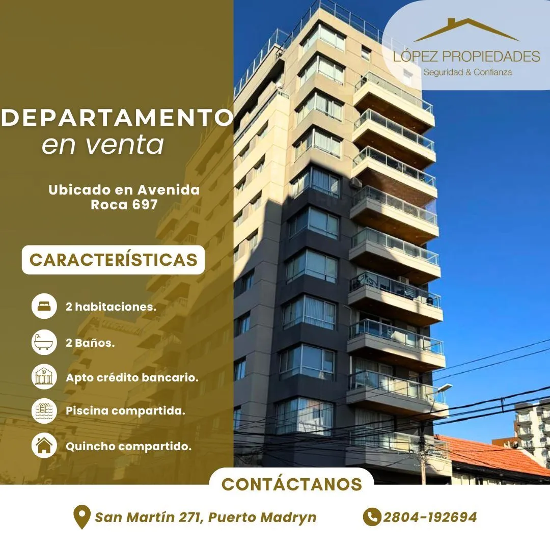 Departamento en Av Roca esquina