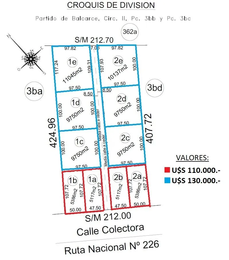 Lote en RUTA 226
