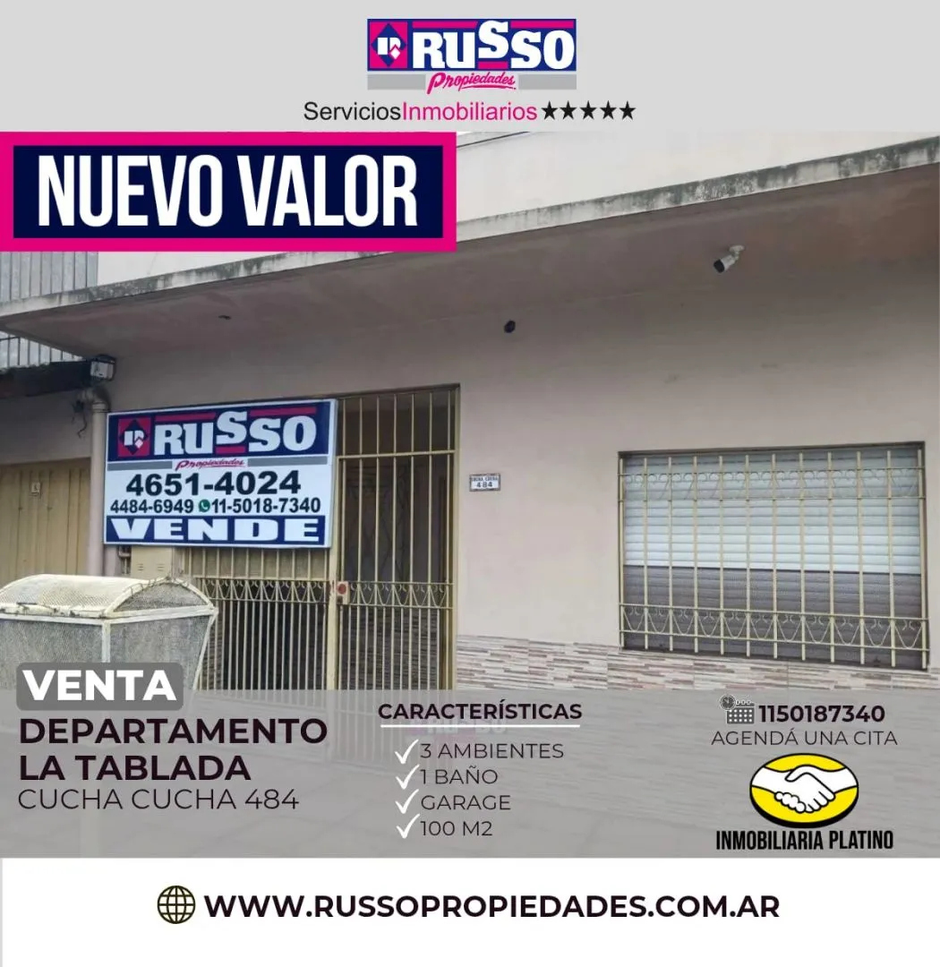 Departamento en CUCHA CUCHA 400