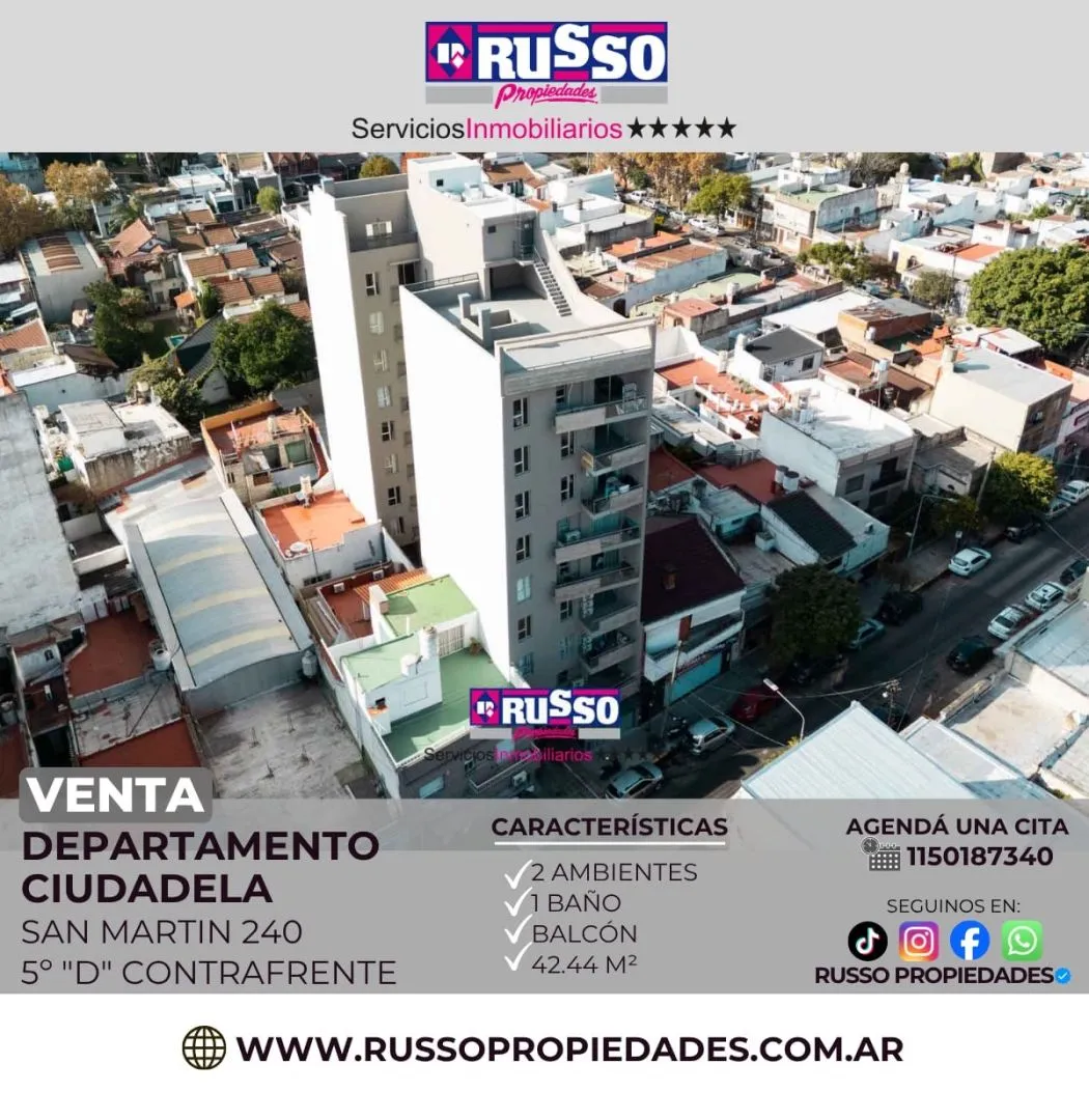 Departamento en SAN MARTIN 200