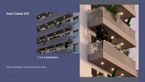 Departamento en JOSE CUBAS 2100