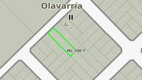 Lote en calle 169