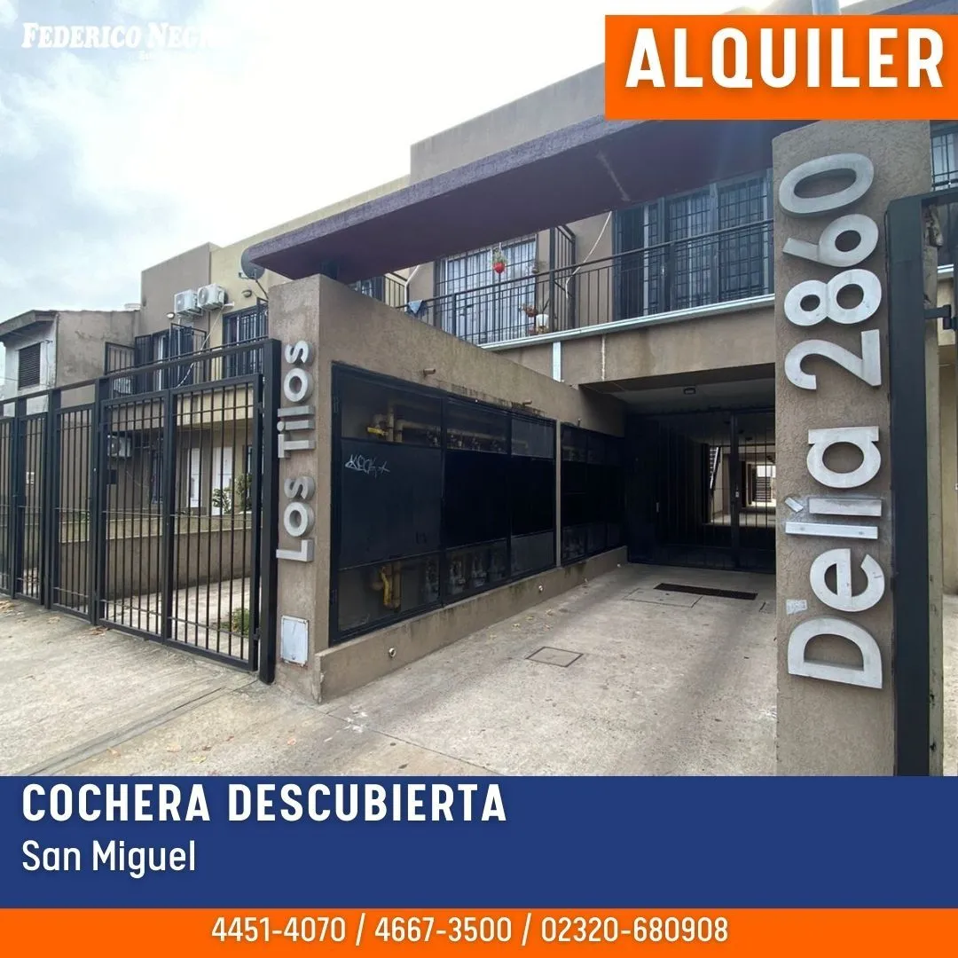 Cochera en Angel Delia 2800