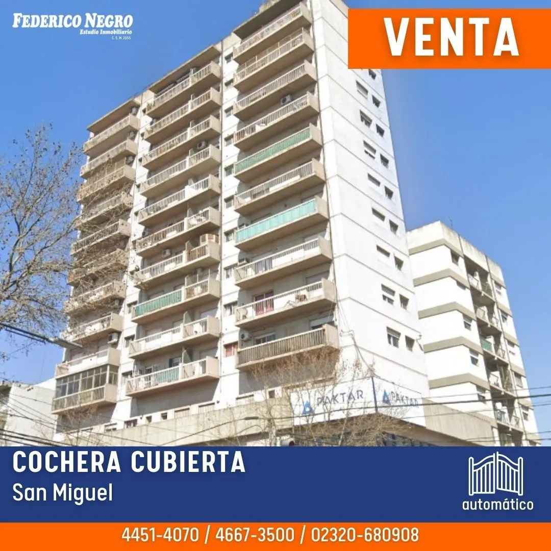 Cochera en Domingo Faustino 1600