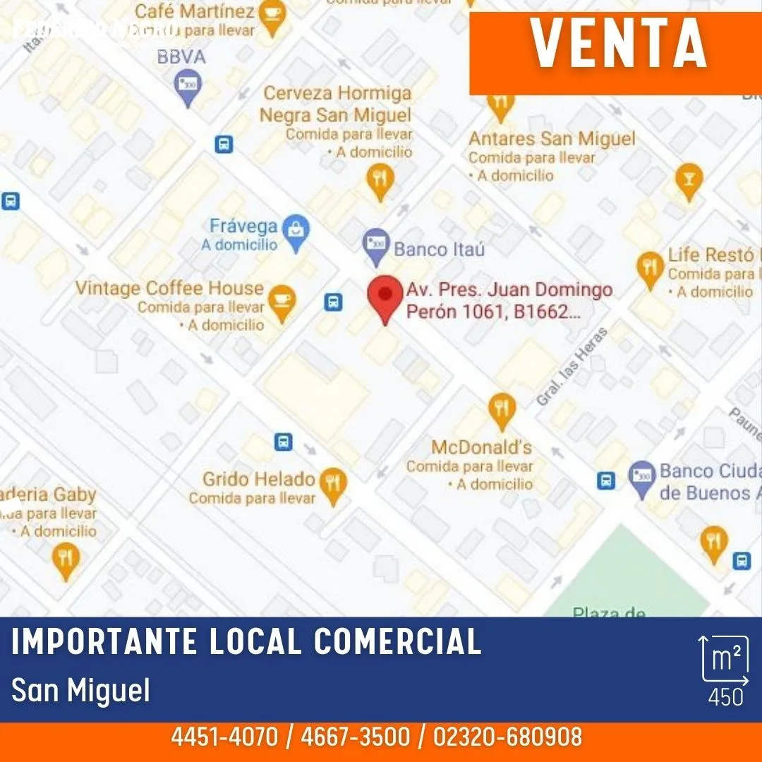 Local Comercial en Avda. Presidente 1000