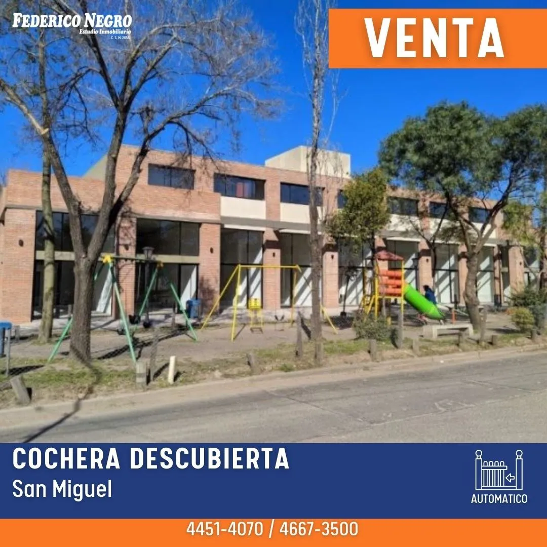 Cochera en Primera Junta 100