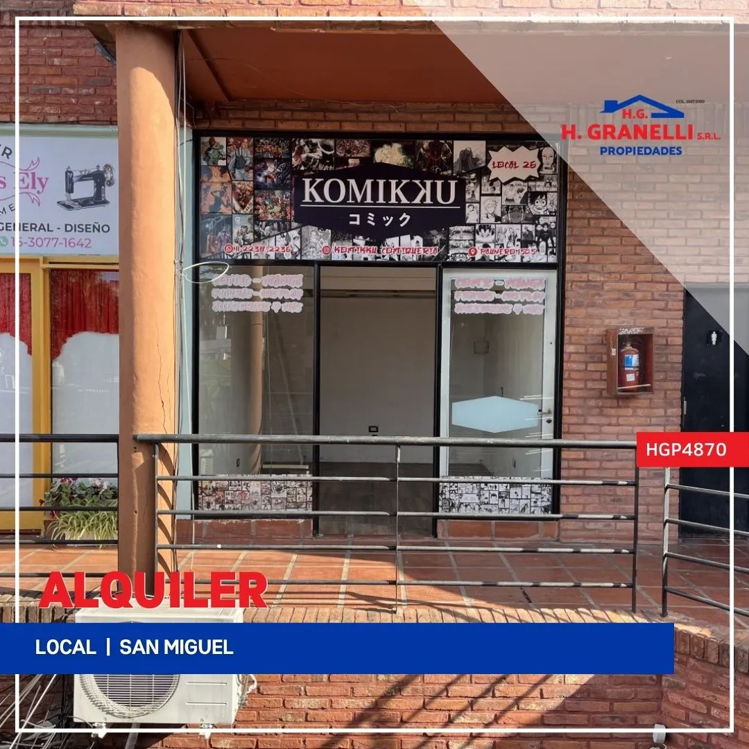 Local Comercial en Paunero 1500