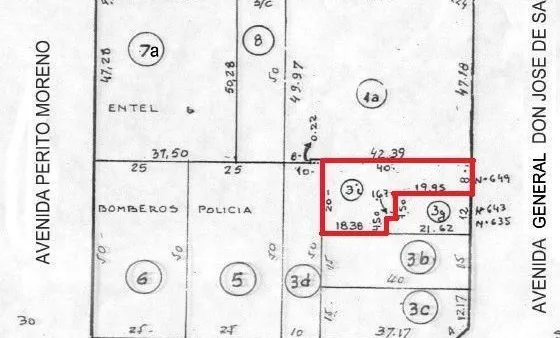 Lote en Av. Gral. José 600