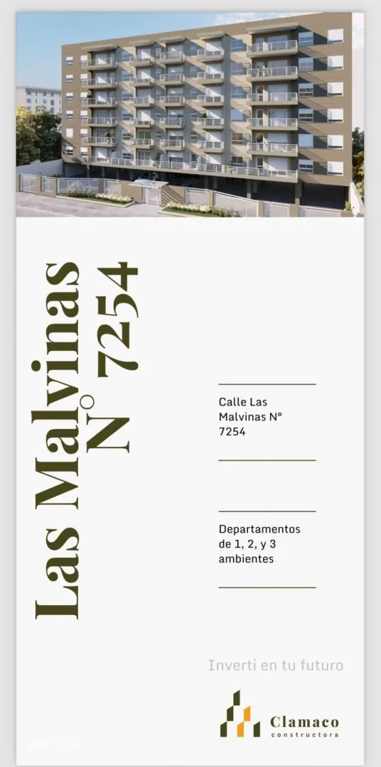 Departamento en LAS MALVINAS 7200