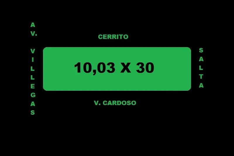Lote en AV VILLEGAS 100
