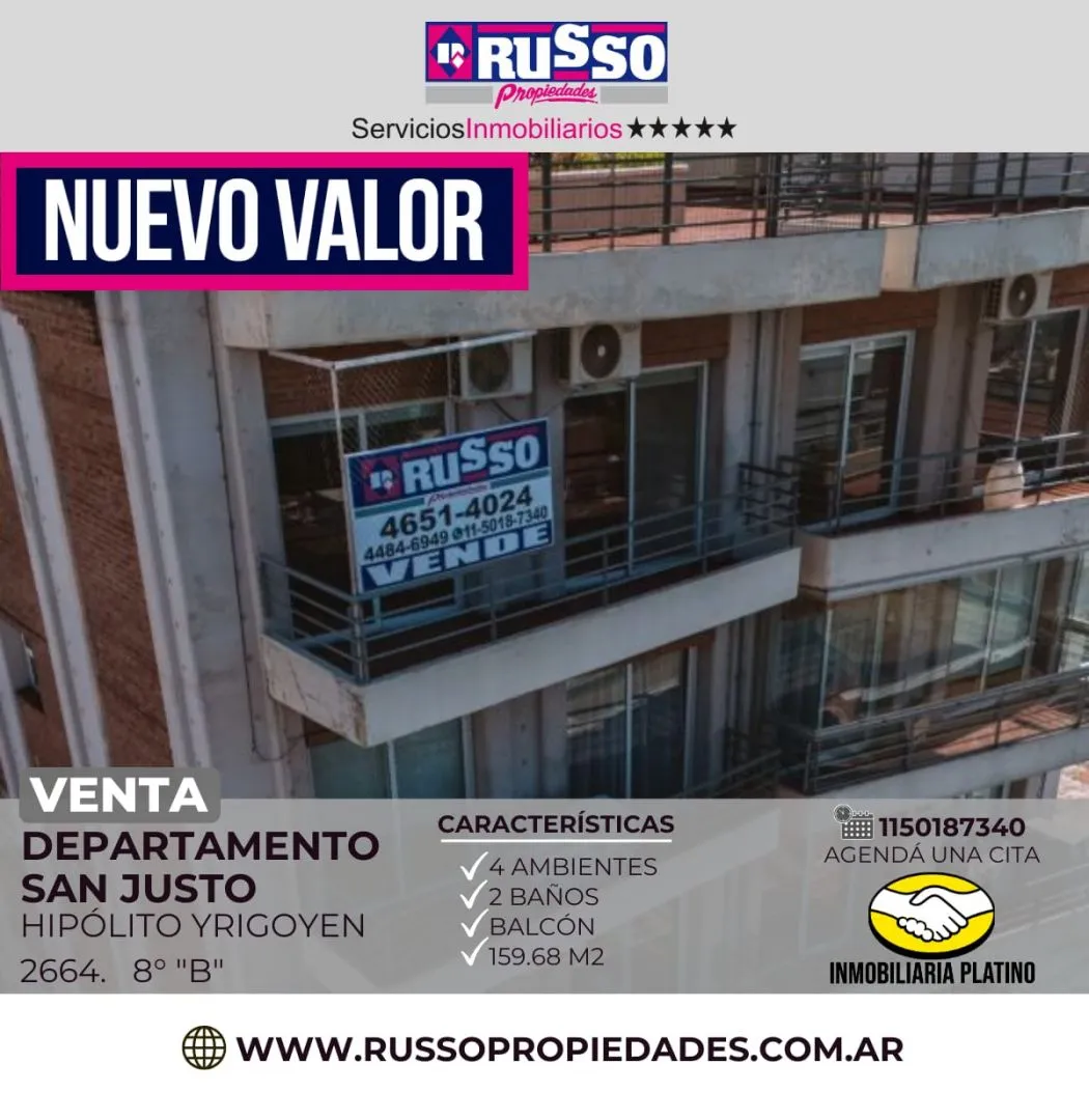 Departamento en YRIGOYEN, HIPOLI 2600