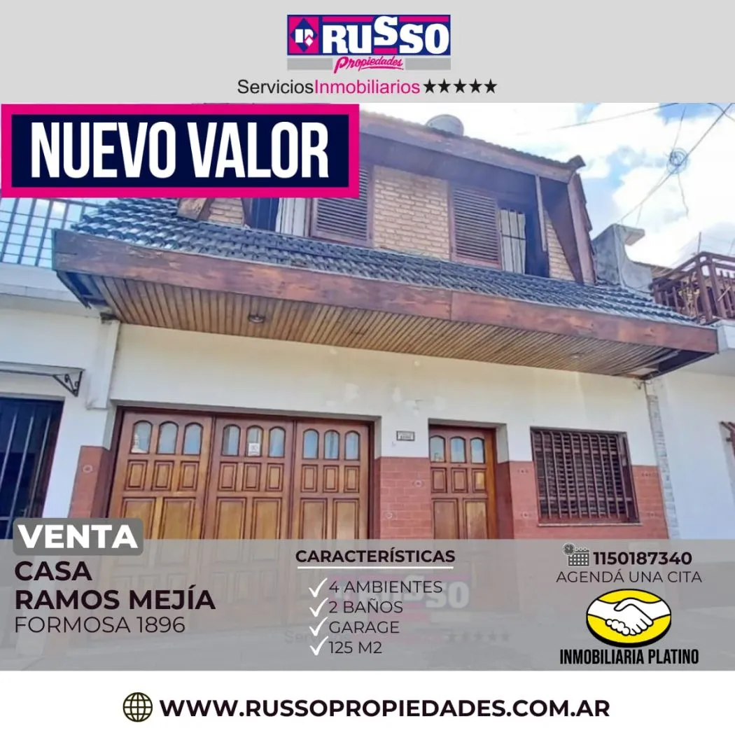 Casa en FORMOSA 1800