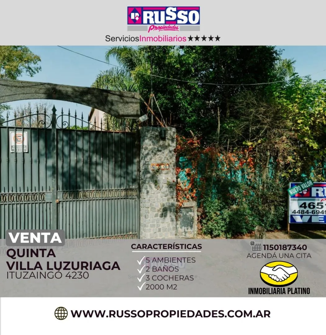 Quinta en ITUZAINGO 4200