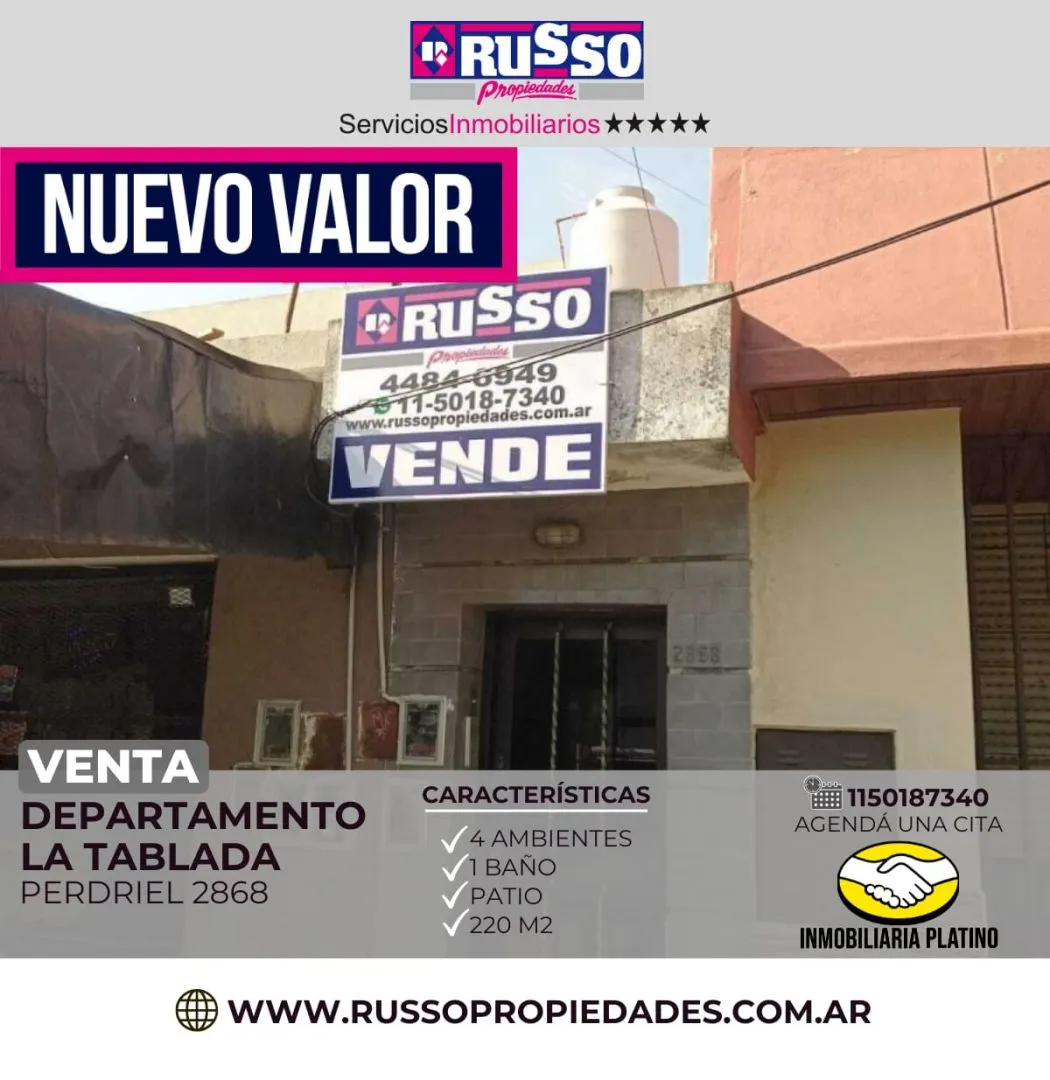 Departamento en PERDRIEL 2800