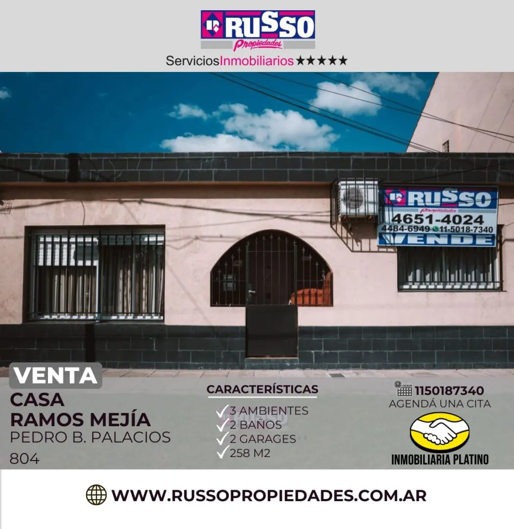 Casa en PALACIOS, PEDRO 800