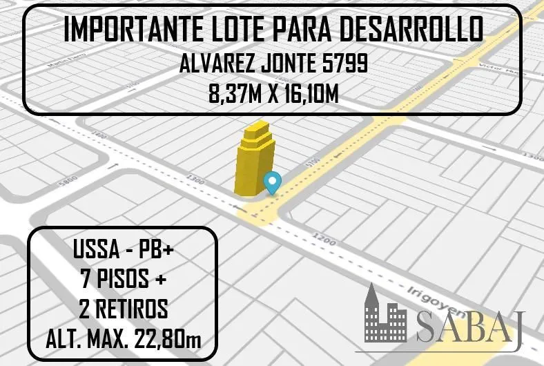 Lote en Av Alvarez Jonte 5700