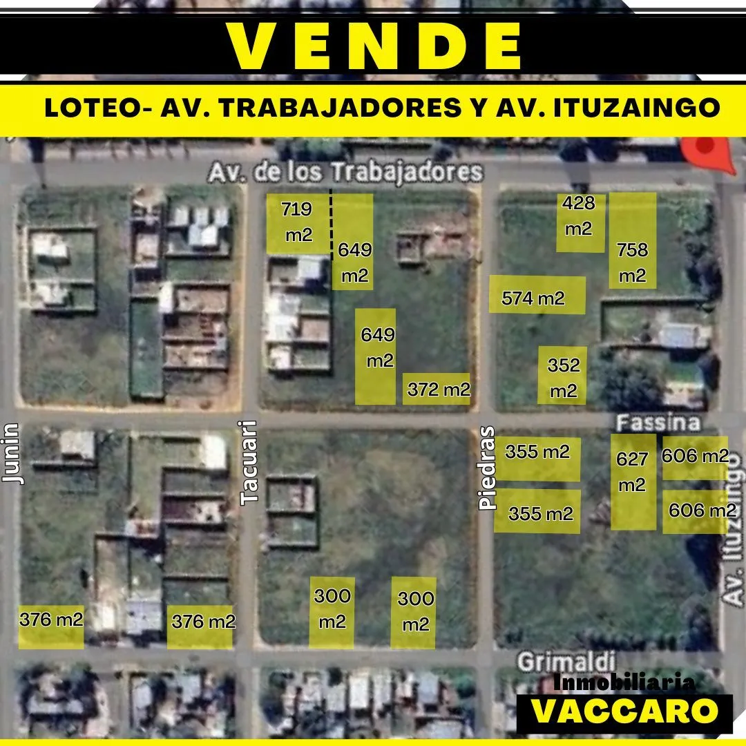 Lote en Av. Trabajadores