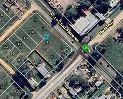 Lote en Av. trabajadores