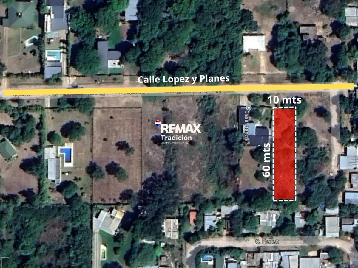 Lote en Vicente López y Planes 4300