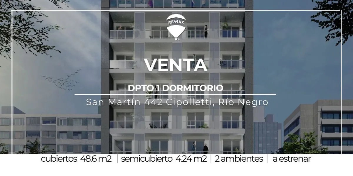 Departamento en San Martín 442, Cipolletti, Rio Negro 400