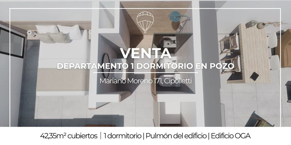Departamento en Mariano Moreno 100